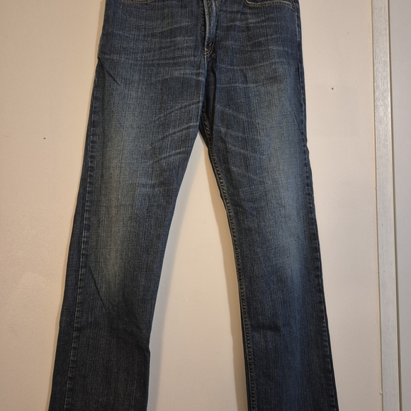 Levi's Blue Straight-Leg Jeans with Whiskering 34x34 - Picture 1 of 4
